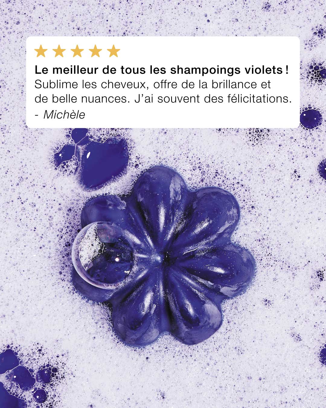 Shampoing violet solide