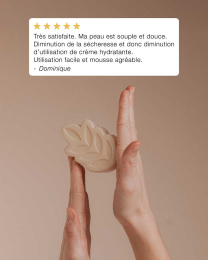 Soin lavant corps solide vanille poudrée