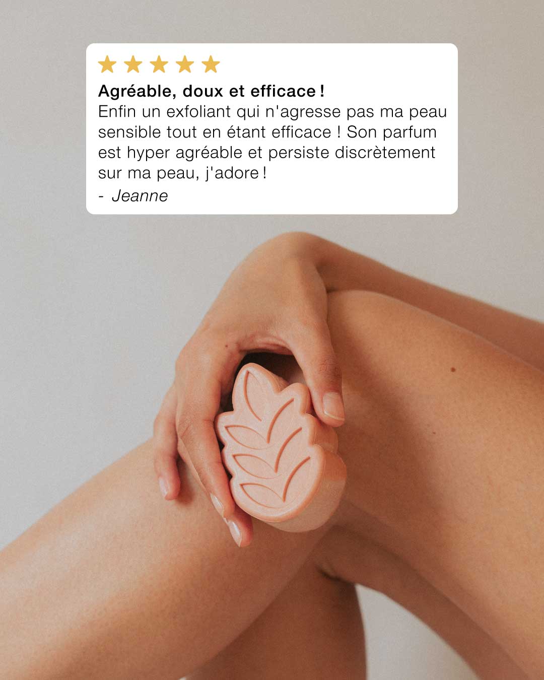 Exfoliant corps tonifiant solide