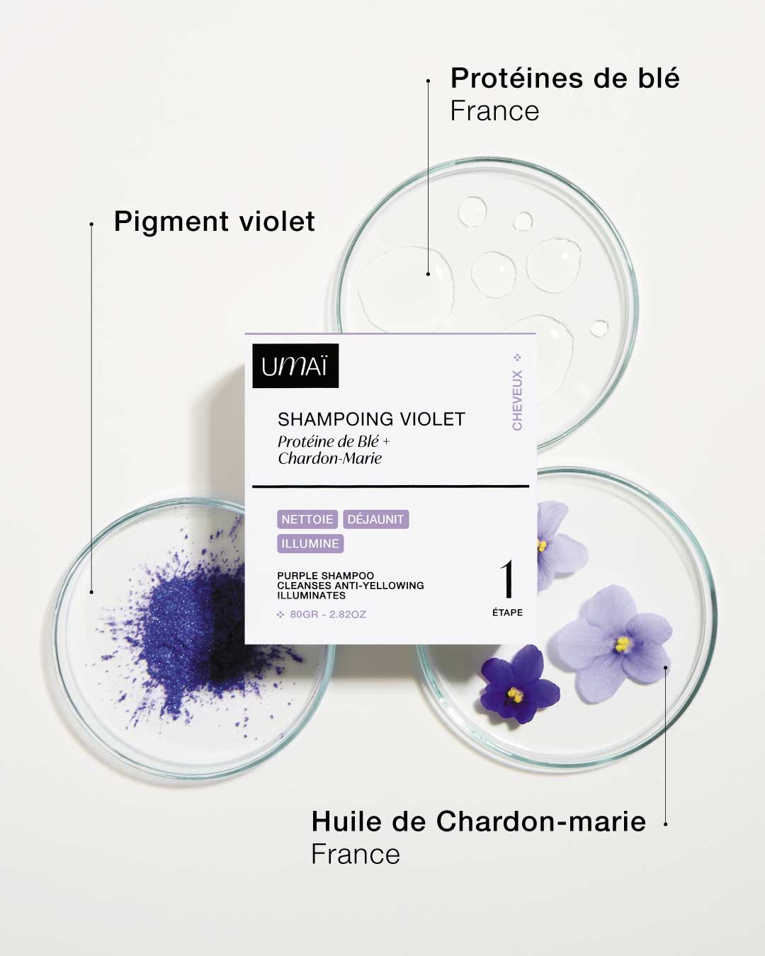 Shampoing violet solide