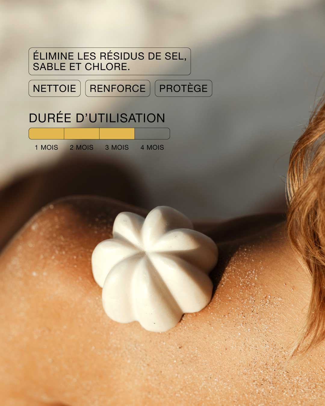 Shampoing solide après-soleil