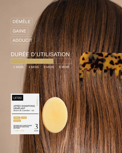 Après-shampoing solide démêlant