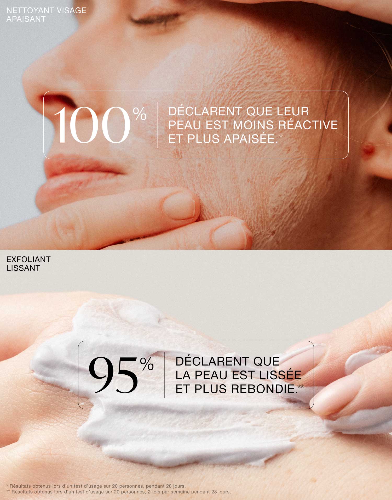 Routine douceur visage